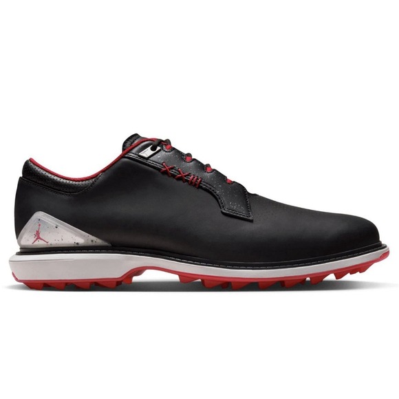 Nike Other - Men Nike Jordan ADG 5 Low Spineless Golf Shoes Black Red Bred FQ7874-001 Sz 10